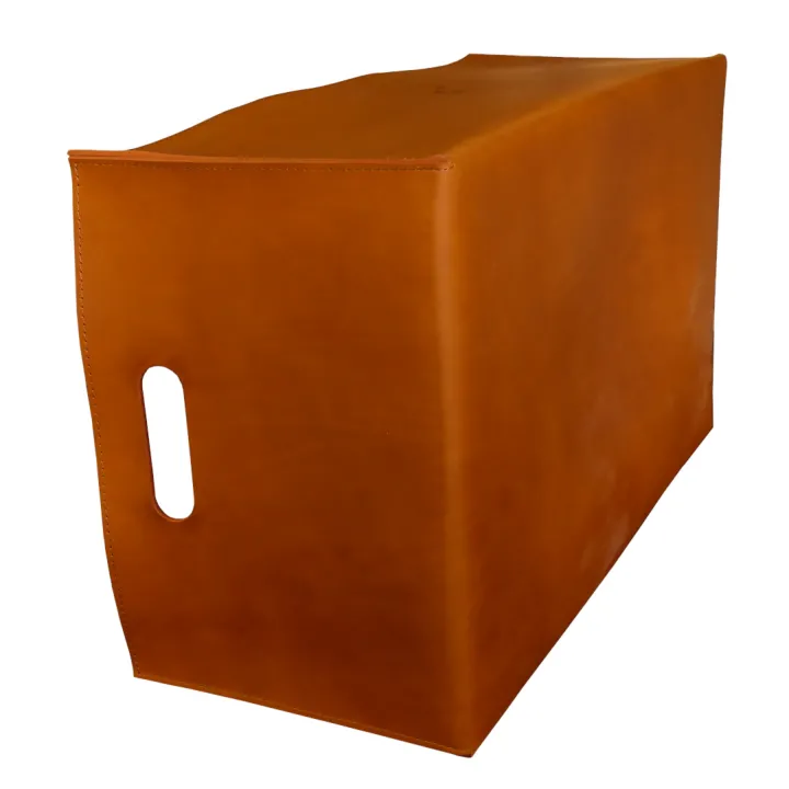 Visual RECTANGULAR VEGETABLE TANNING LEATHER BASKET