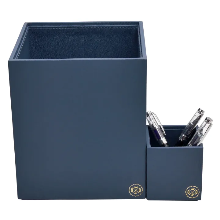 Visual LEATHER WASTEPAPER BASKET