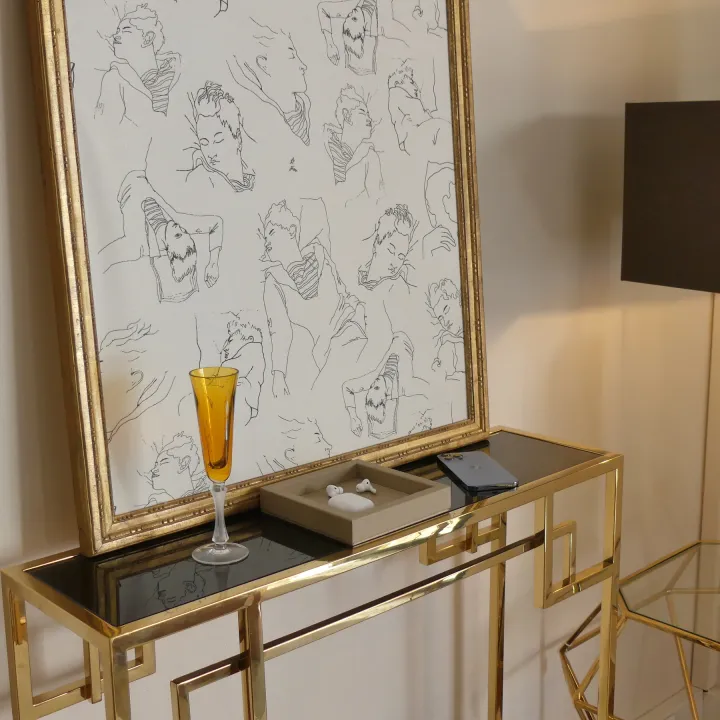 Visual SQUARE  RIGID PIN TRAY COVERED IN GRAINED LEATHER