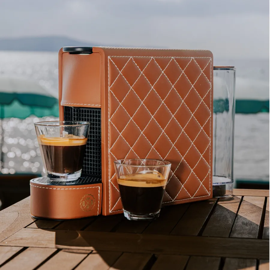 Visual LEATHER COVER FOR NESPRESSO COFFEE MACHINE