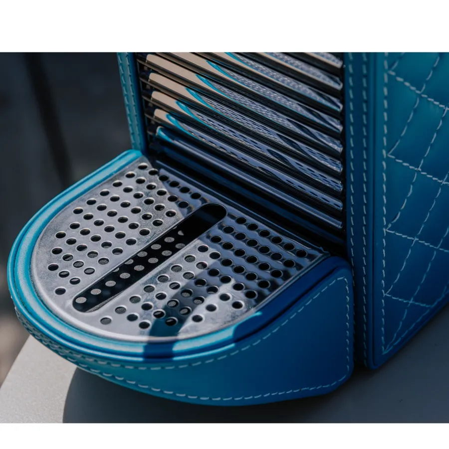 Visual COFFE MACHINE NESPRESSO COVERED IN LEATHER
