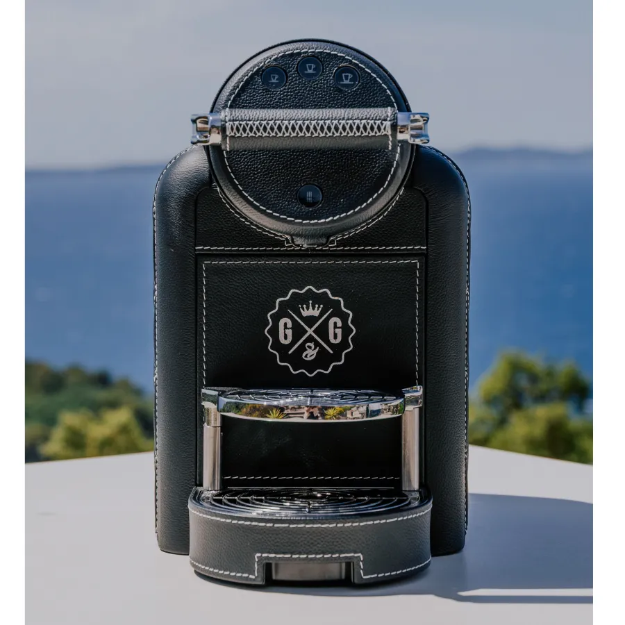 Visual COFFEE MACHINE PROFESSIONAL NESPRESSO COVERED IN LEATHER