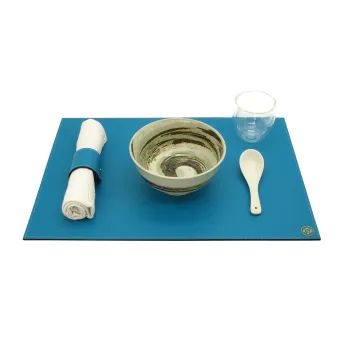LEATHER TABLE SET