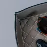 Visual SOFT PIN TRAY IN SMOOTH LEATHER WITH DIAMOND QUILTING