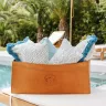 Visual RECTANGULAR VEGETABLE TANNING LEATHER BASKET