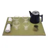 Visual LEATHER TABLE SET