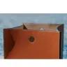 Visual SQUARE SMOOTH LEATHER BASKET